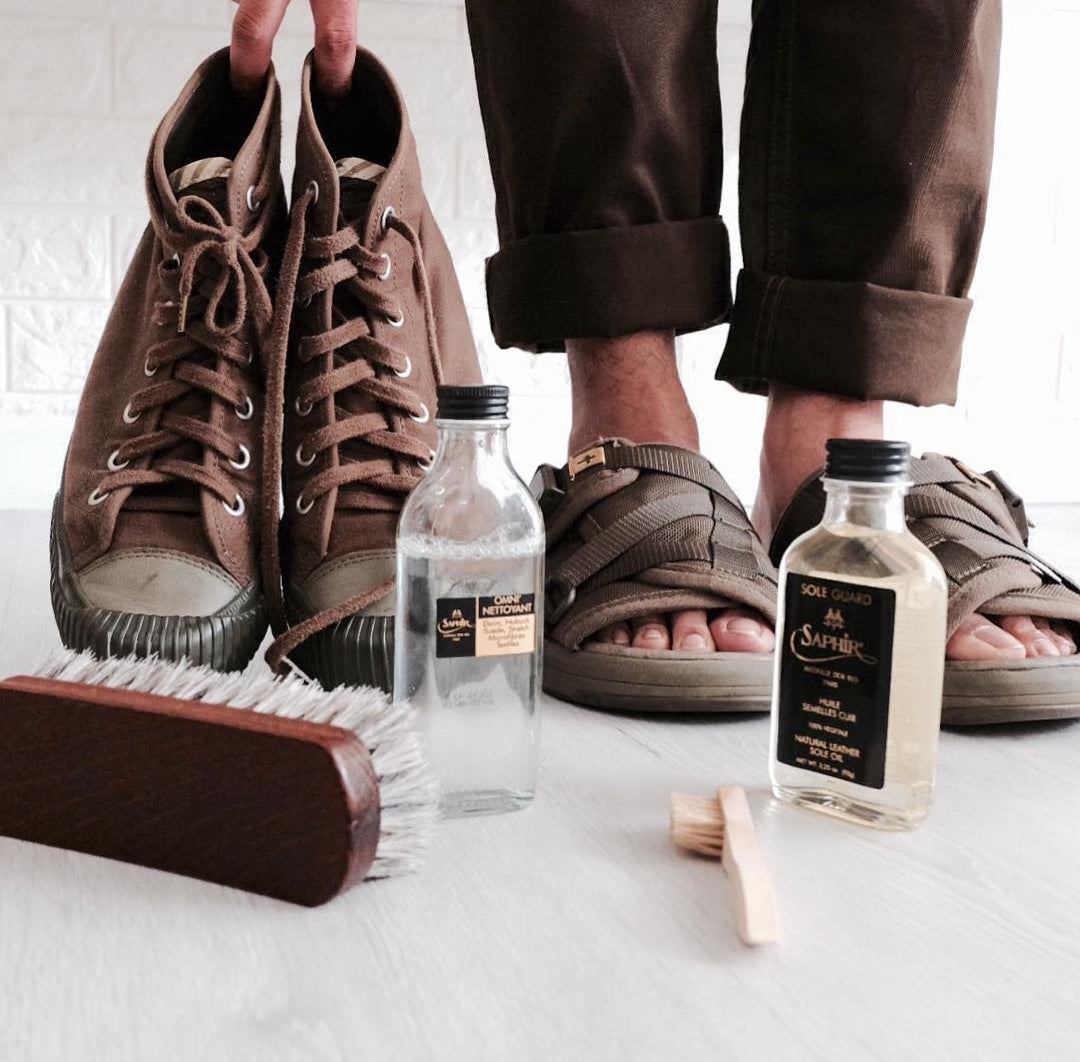 how to clean leather sandals
