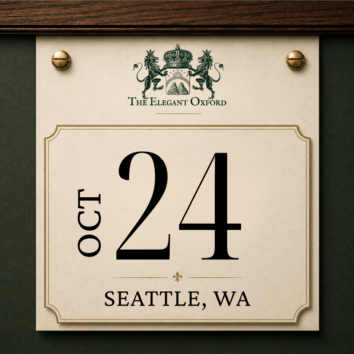 Oct 24 - Seattle