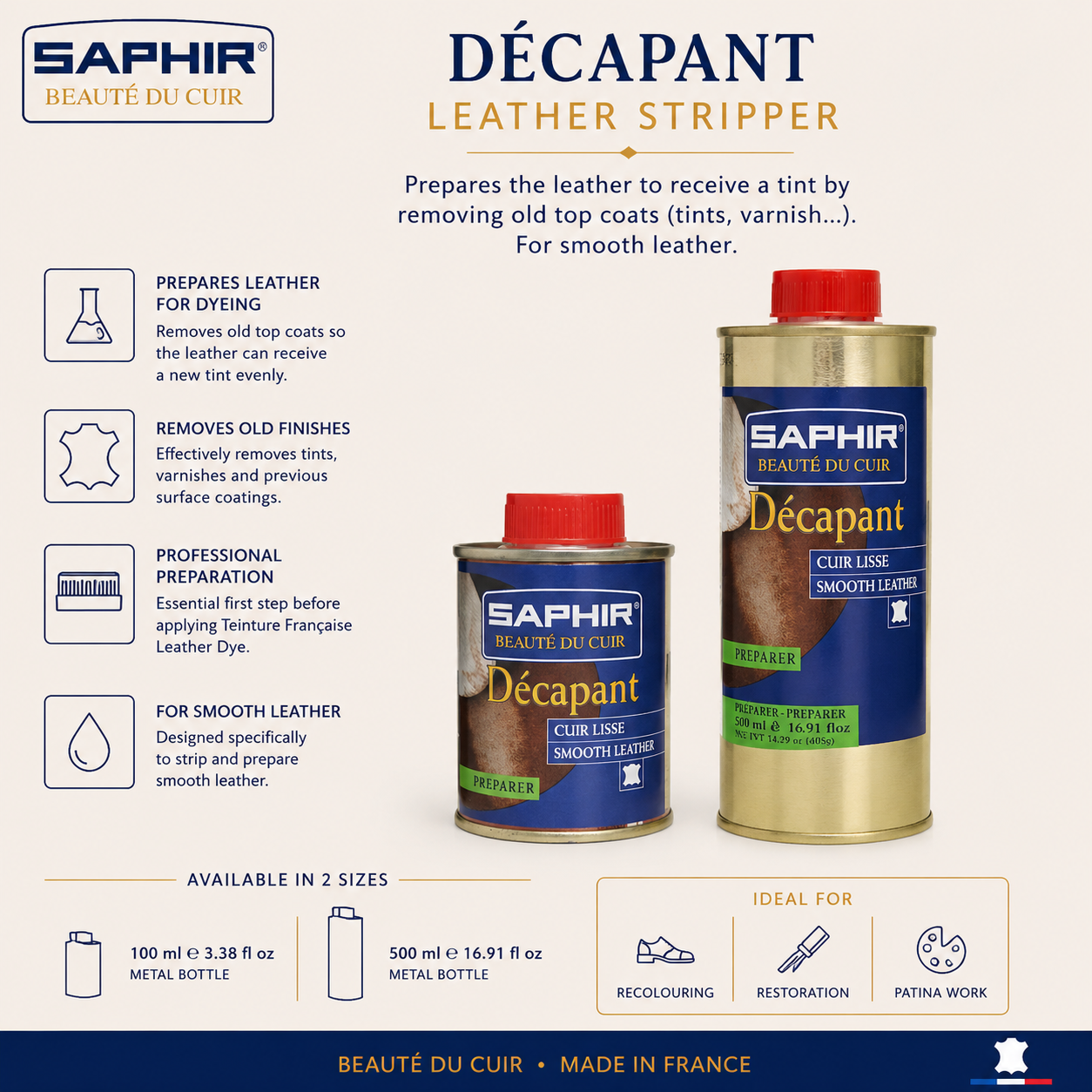Saphir BdC Decapantador de Tintes