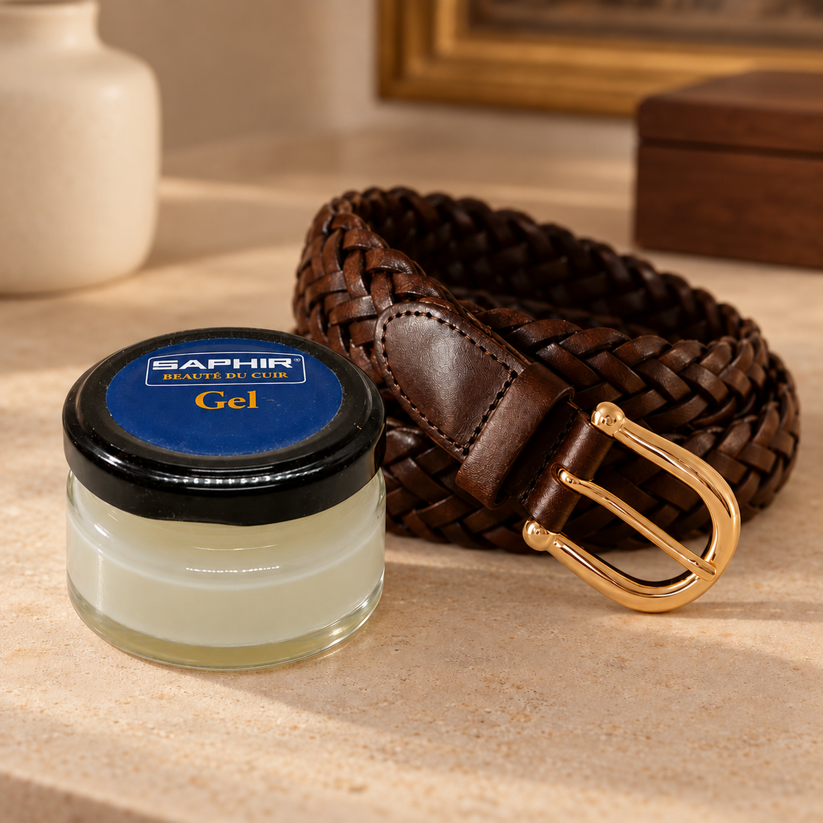 Saphir BdC Gel 1.69oz Neutro + Gamuza