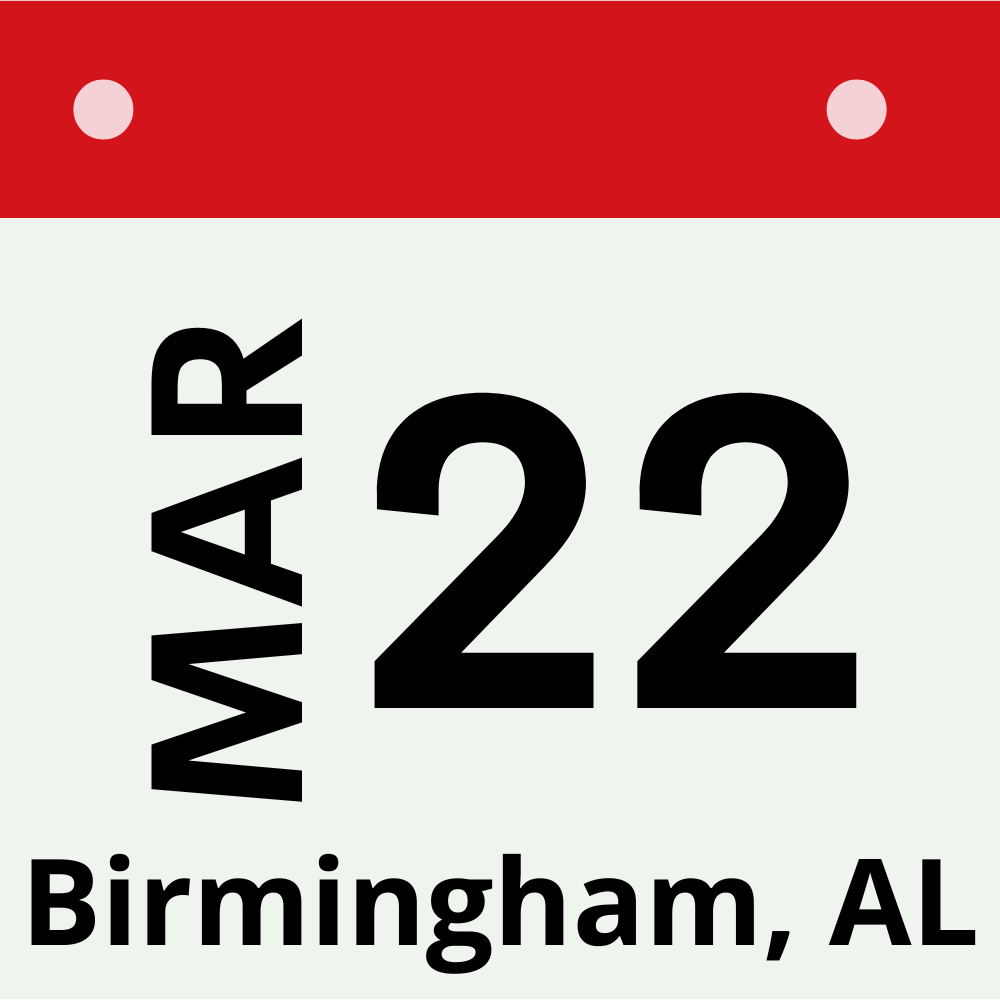 Birmingham, AL - March 22