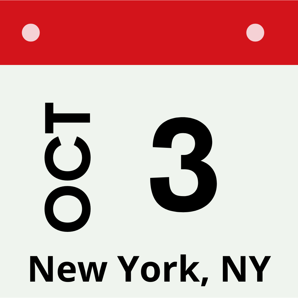 New York City, NY - Oct 3