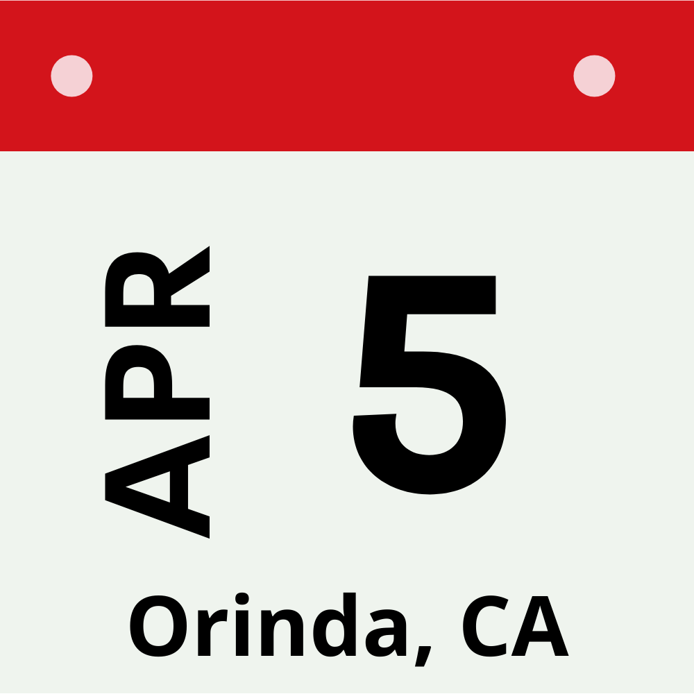 Orinda, CA - April 5