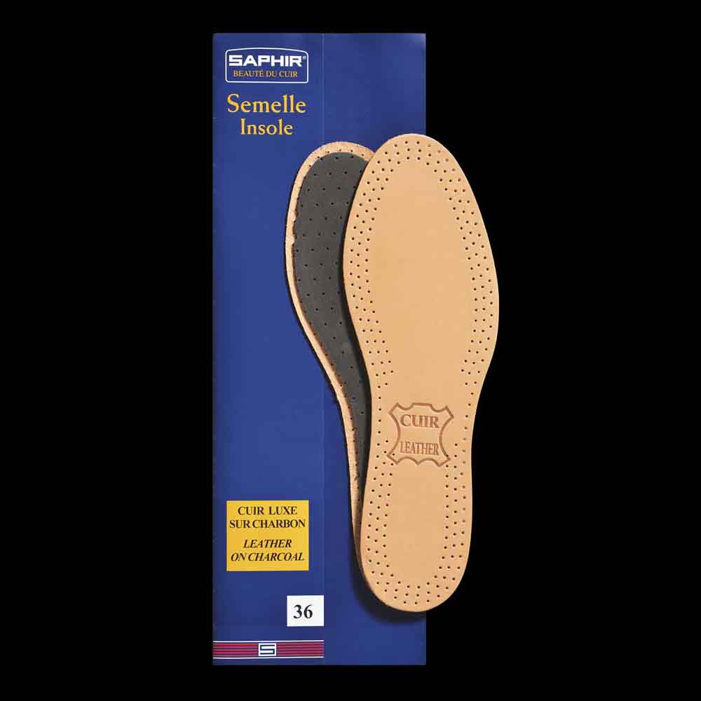 Saphir BdC Leather on Charcoal Insoles
